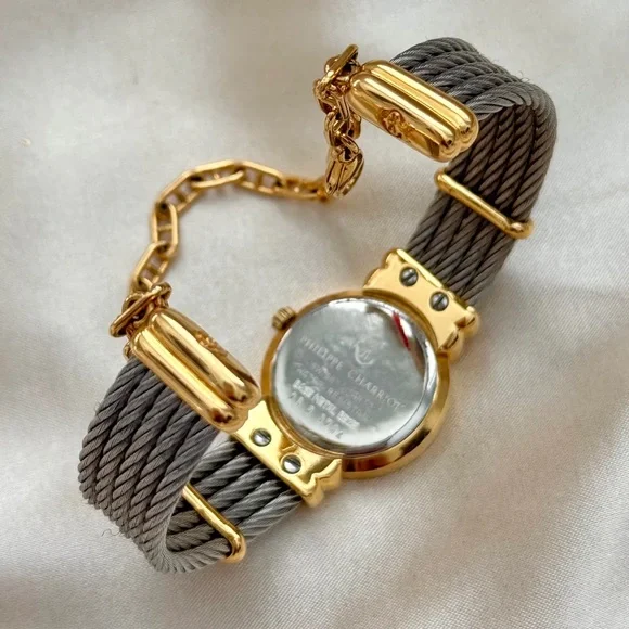 AUTHENTIC VINTAGE PHILIPPE CHARRIOL TWO-TONED WATCH - Picture 8 of 10